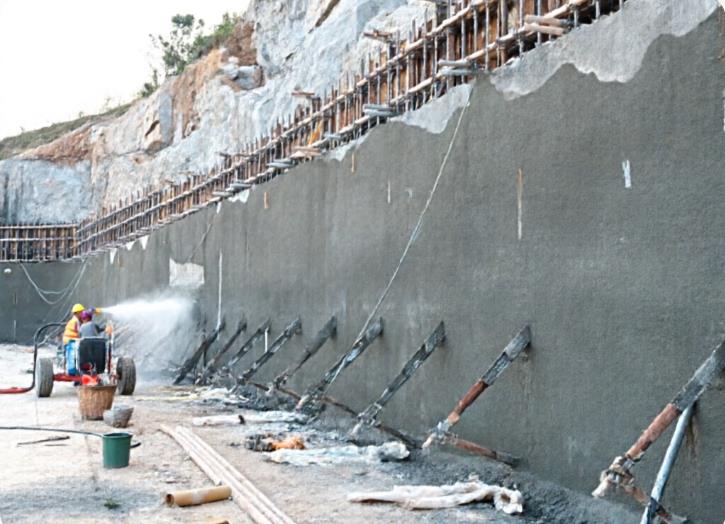 长安镇锚喷联合支护
